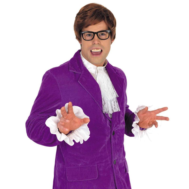 fun shack 60s Shagadelic Costume Men, Mens 1960s Spy Costume, 60s Outfits For Man, Halloween Costumes For Men, X-Large - Image 2